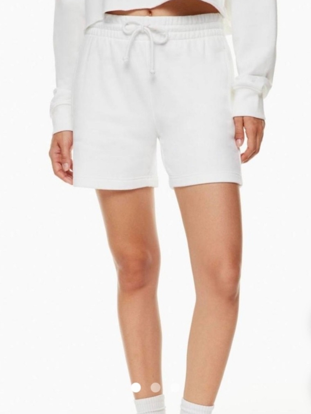 Aritzia TNA Cozy AFWomen's White Shorts size M